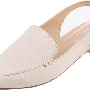 Women's Flat Mules Casual Buckle Slingback Shoes Pointed Toe Summer Flats
